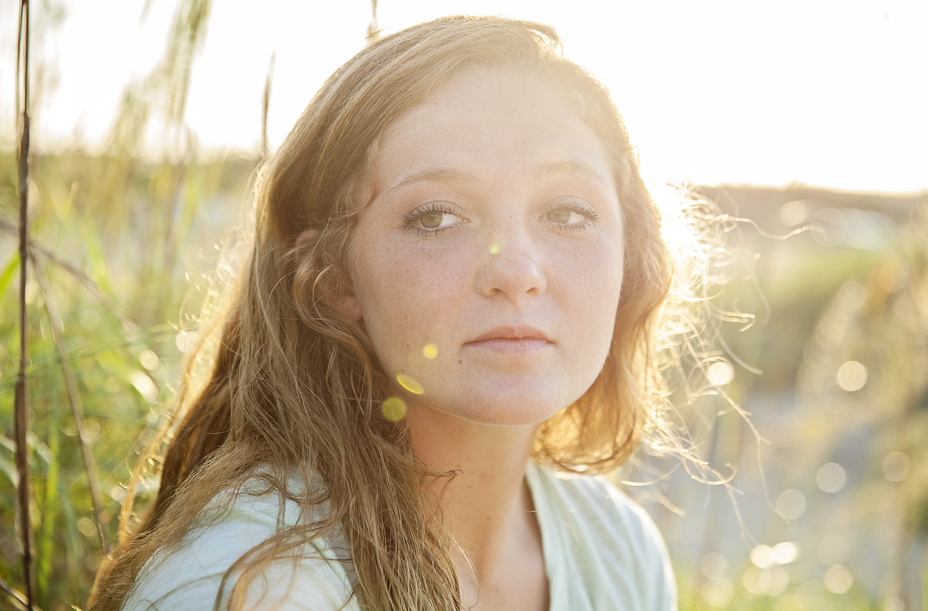 Senior girl portrait on the dunes, OBX, NC