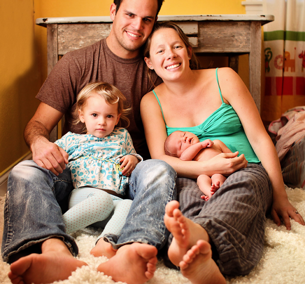 Lifestyle family photography with newborn in the Outer Banks of NC