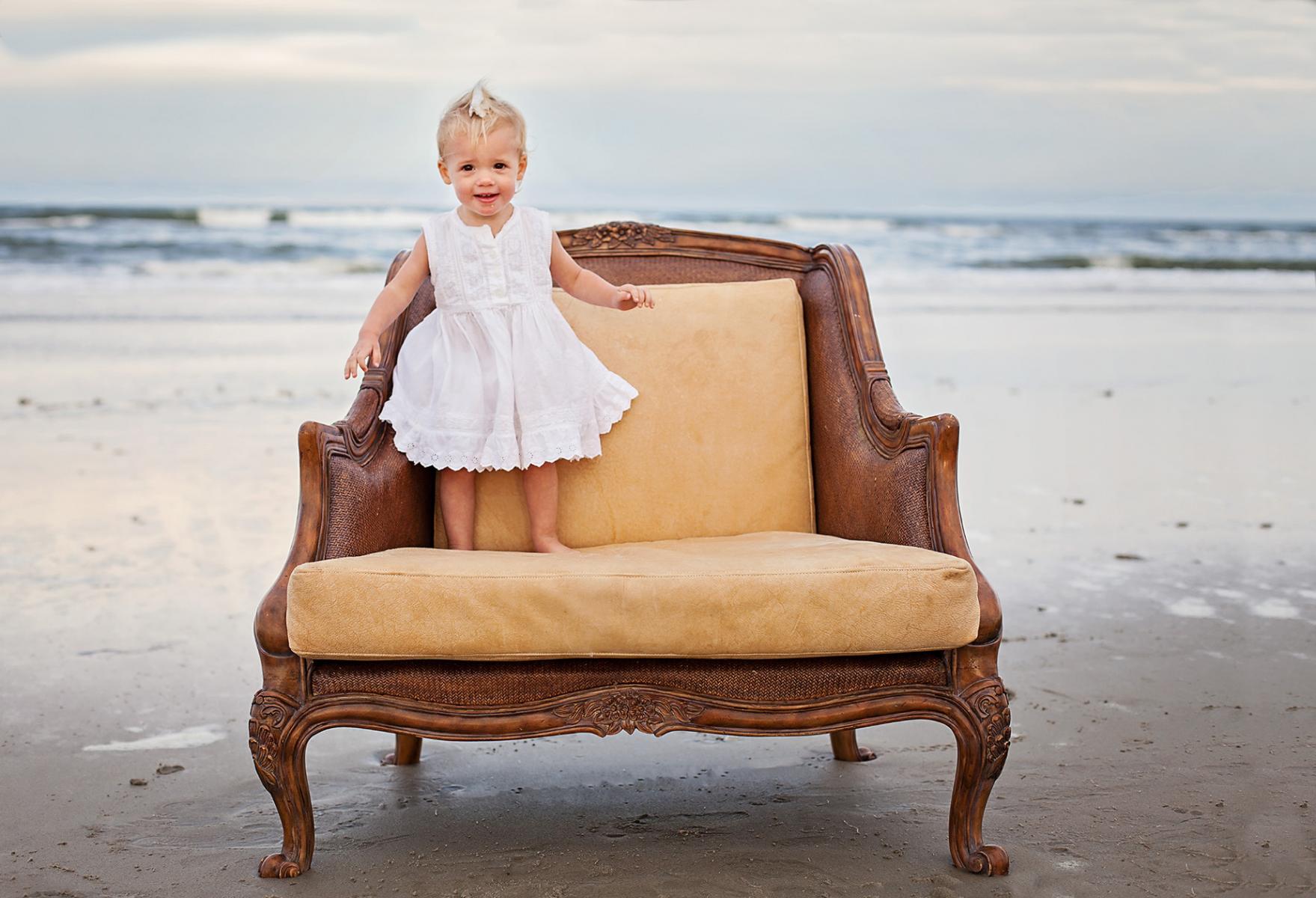 Little girl photography at beach in Corolla NC