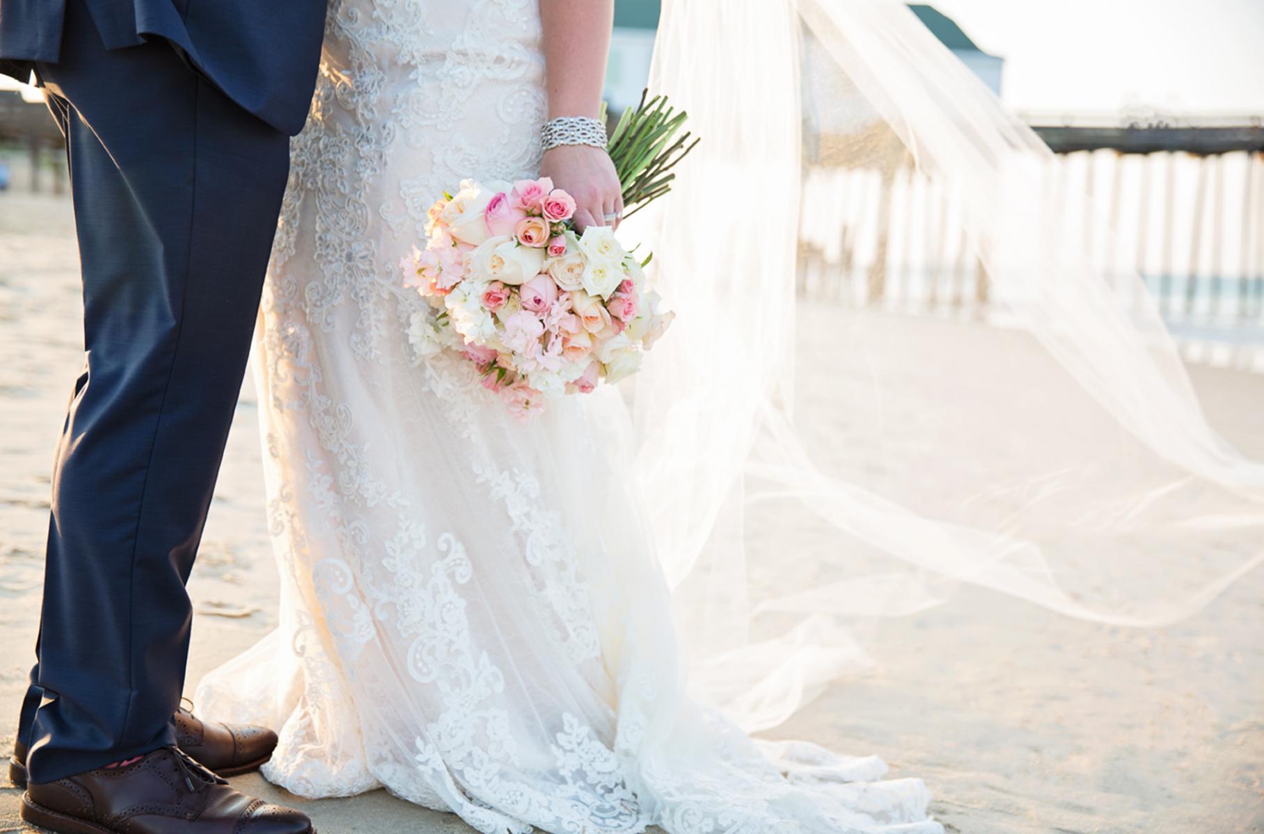 Kitty Hawk Pier wedding bouquet